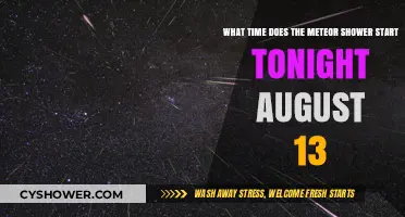 August 13 Meteor Shower Start Time: When to Watch Tonight