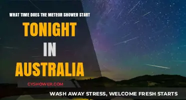 When to Watch Tonight's Meteor Shower in Australia: Start Time Guide