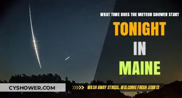 Maine's Meteor Shower Tonight: Start Time and Viewing Tips