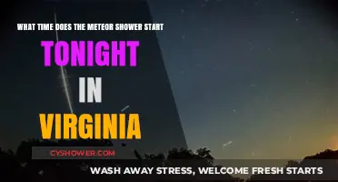 Virginia's Meteor Shower Tonight: Start Time and Viewing Tips
