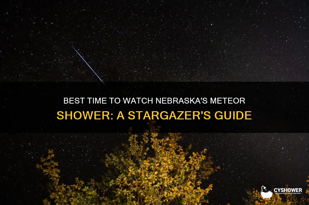 what time is best to view meteor shower in nebraska