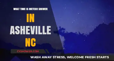 Asheville NC Meteor Shower Viewing Time Guide