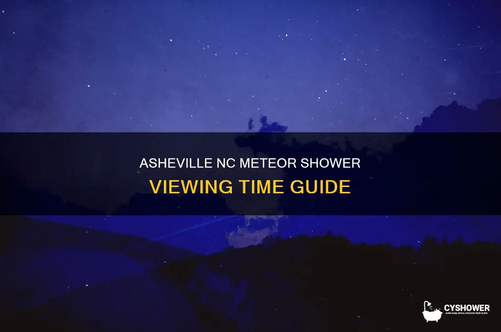 what time is meteor shower in asheville nc