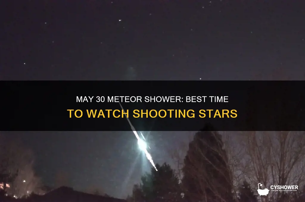 what time is meteor shower may 30