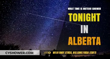 Alberta's Night Sky: Meteor Shower Viewing Time Tonight