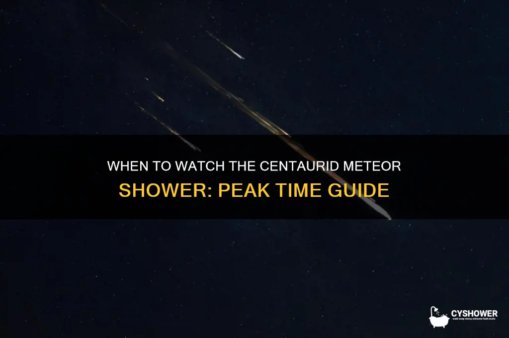 what time is the centaurid meteor shower
