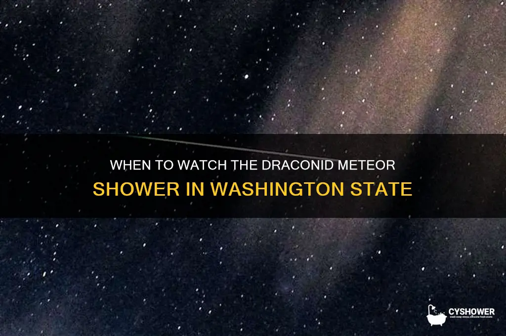 what time is the draconid meteor shower in washington state