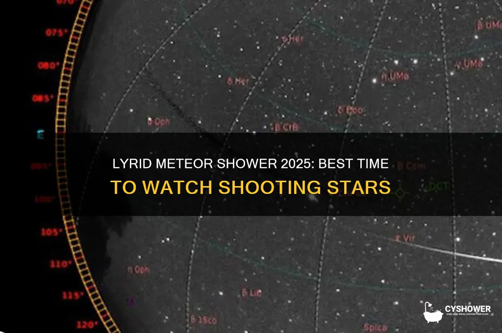 what time is the lyrid meteor shower 2025