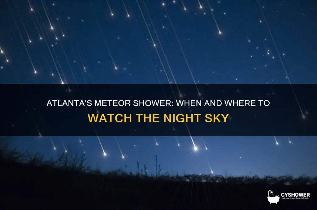 what time is the meteor shower in atlanta