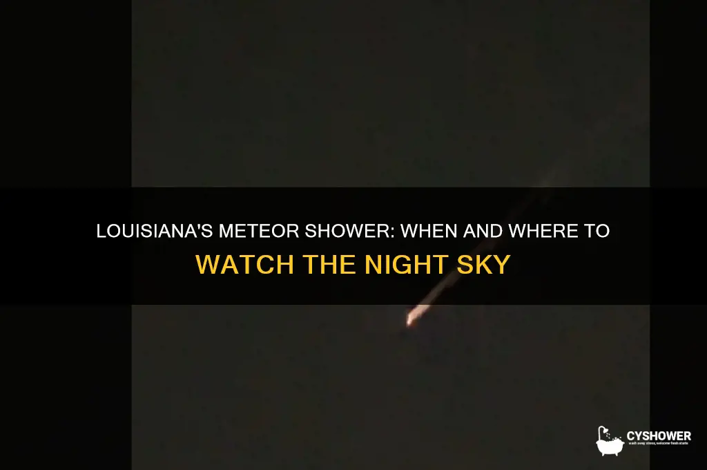 what time is the meteor shower in louisiana