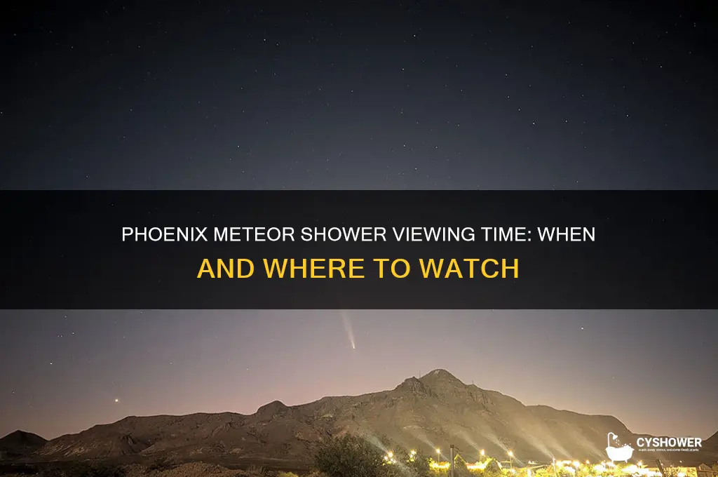 what time is the meteor shower in phoenix arizona