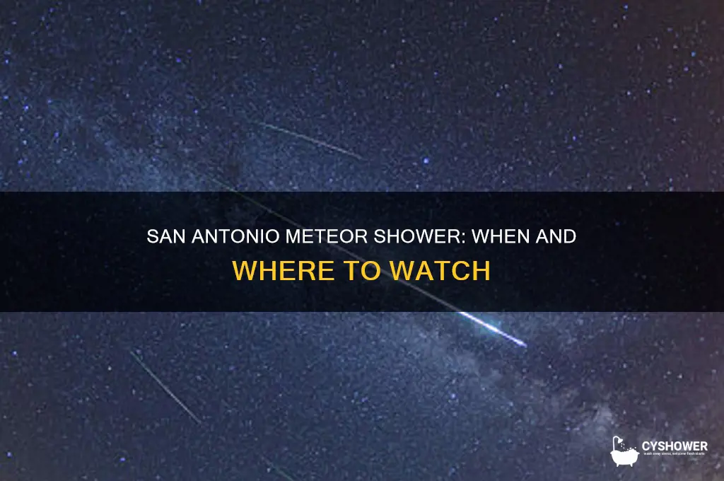 what time is the meteor shower in san antonio tx