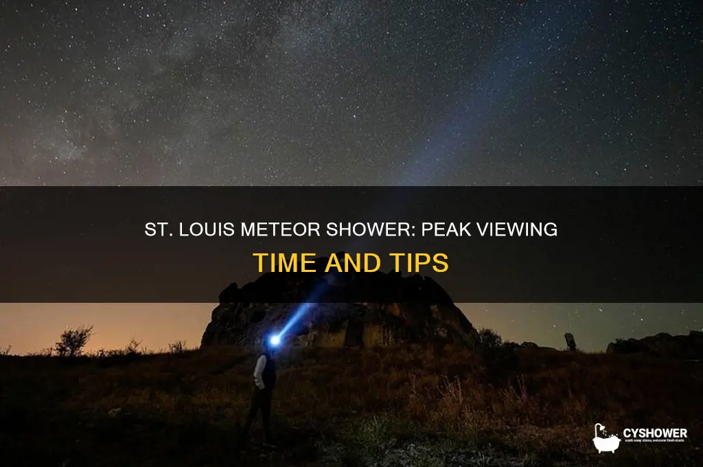 what time is the meteor shower in st louis