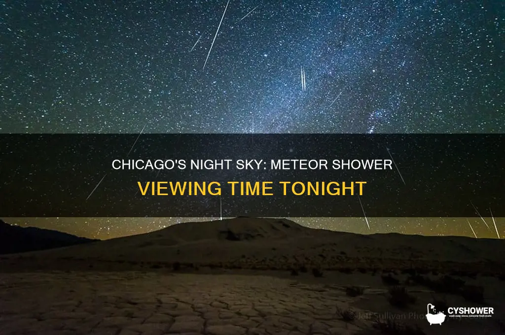 what time is the meteor shower tonight chicao