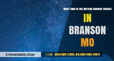 Branson MO Meteor Shower Viewing Time Tonight: Don't Miss It!