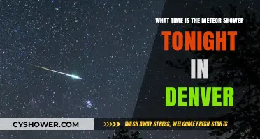 Denver's Night Sky: Meteor Shower Viewing Time Tonight
