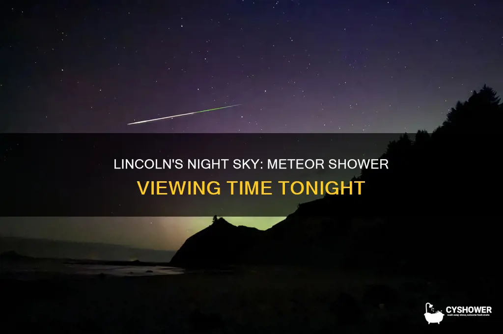 what time is the meteor shower tonight in lincoln nebraska