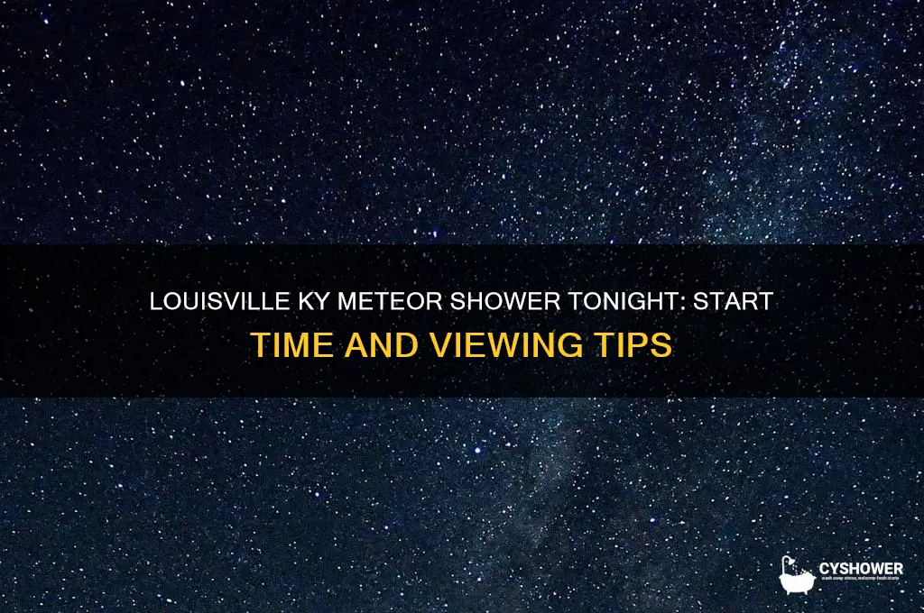 what time is the meteor shower tonight in louisville ky