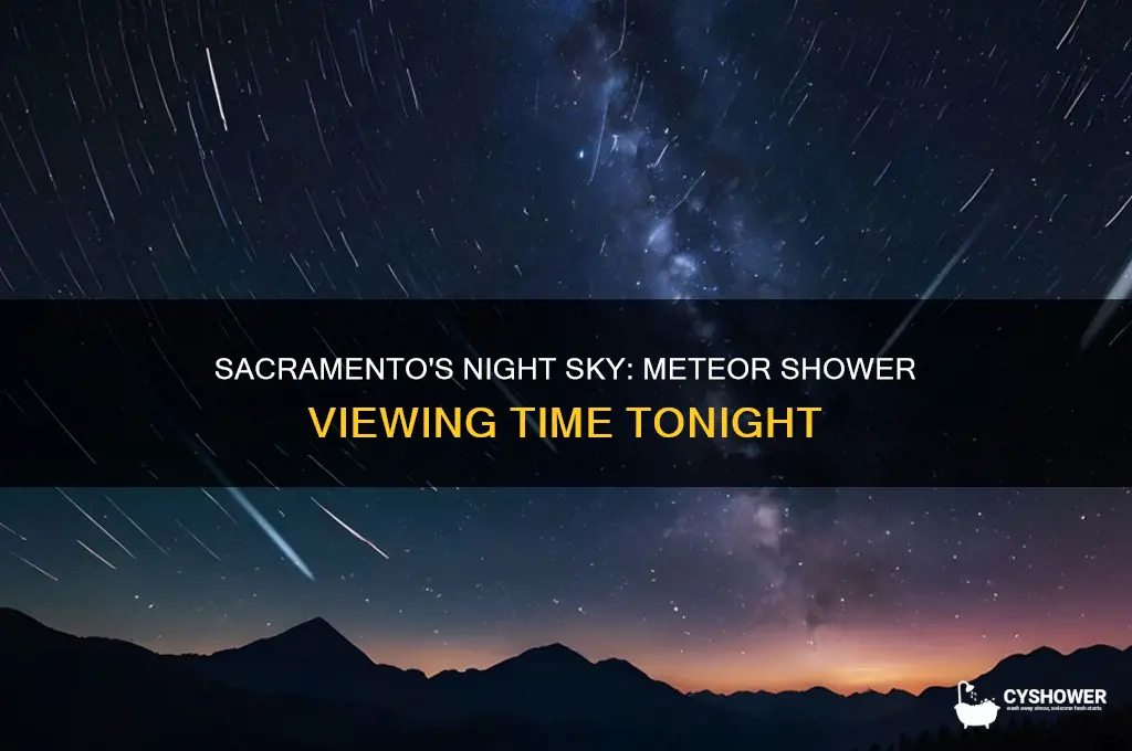 what time is the meteor shower tonight in sacramento cat