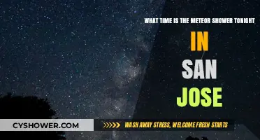 San Jose Meteor Shower: Tonight's Peak Viewing Time Guide