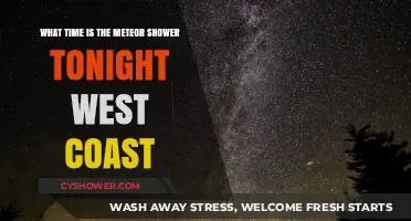 West Coast Meteor Shower: Tonight's Peak Viewing Time Guide