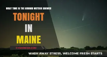 Orionid Meteor Shower Viewing Time Tonight in Maine
