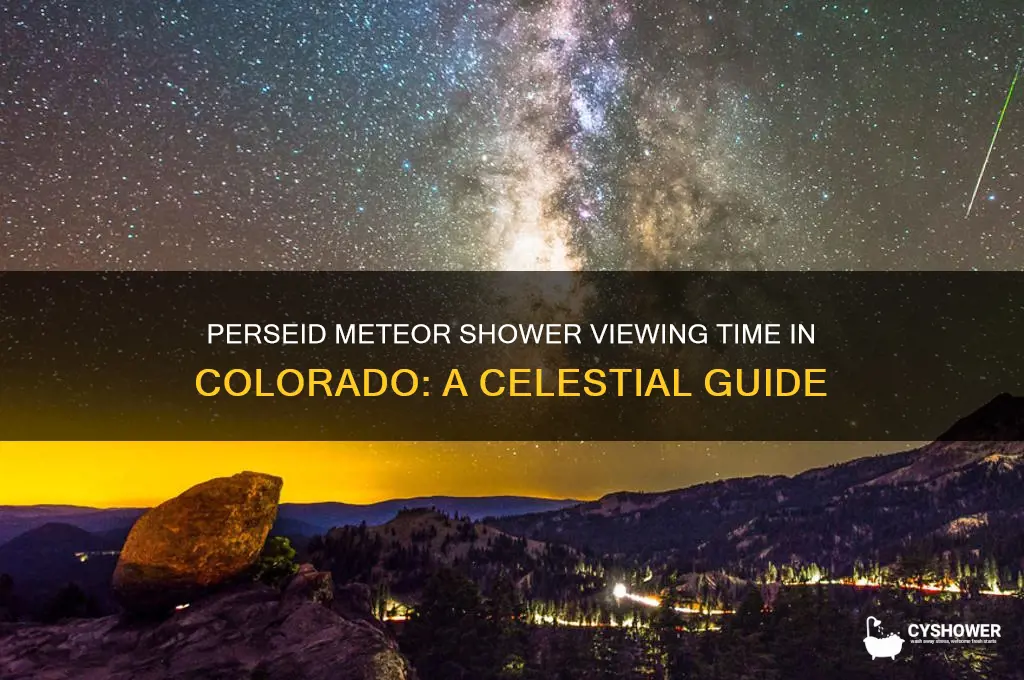 what time is the perseid meteor shower in colorado