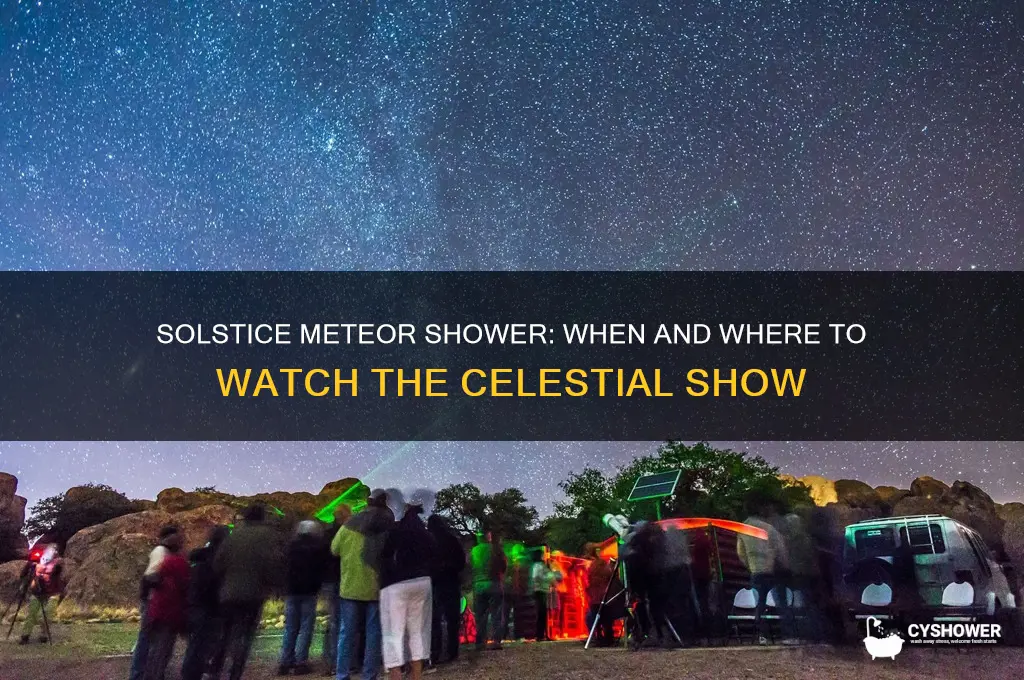 what time is the solstice meteor shower
