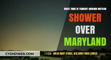 Orionid Meteor Shower Over Maryland: Tonight's Peak Viewing Time