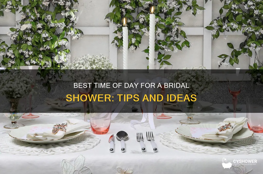 what time of day bridal shower