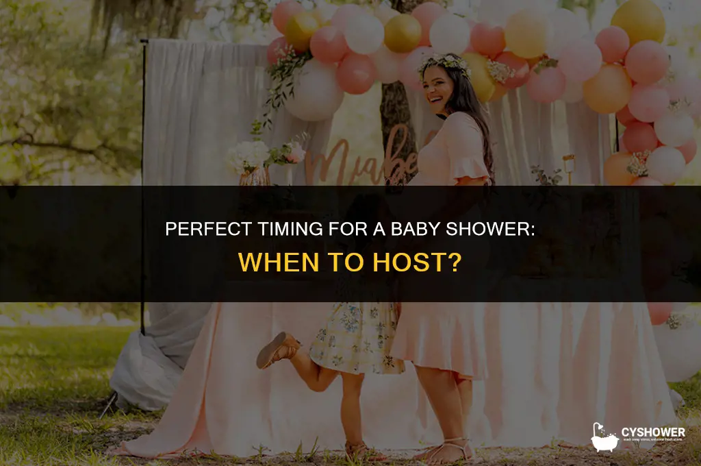 what time should i host baby shower