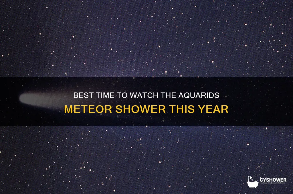 what time to watch meteor shower aquarids