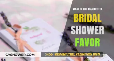 Thoughtful Bridal Shower Favor Notes: Personalized Messages for Your Guests