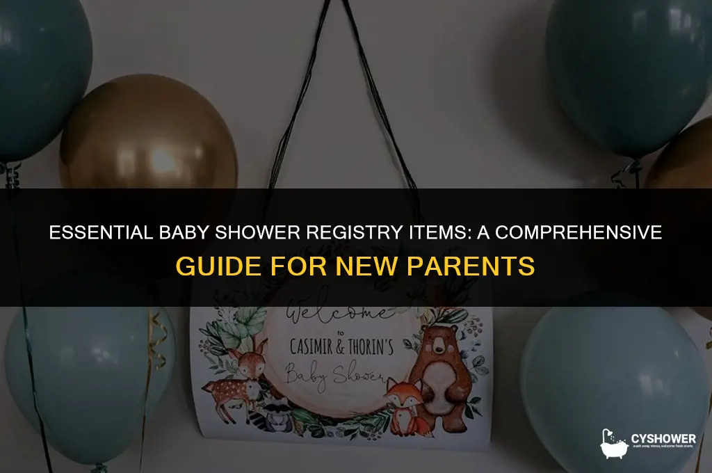 what to ask for baby shower registry