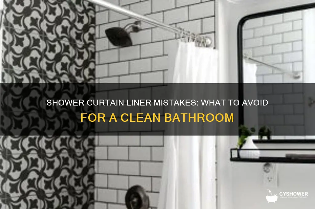 what to avoid in shower curtain liner
