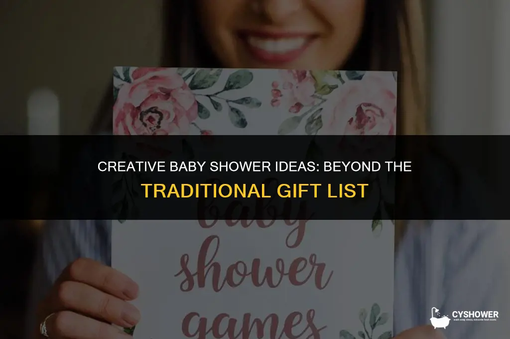what to bring to a baby shower with no gifts