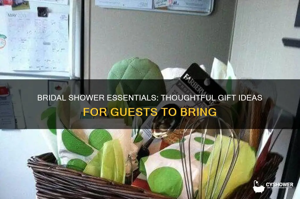 what to bring to a bridal shower as a guest