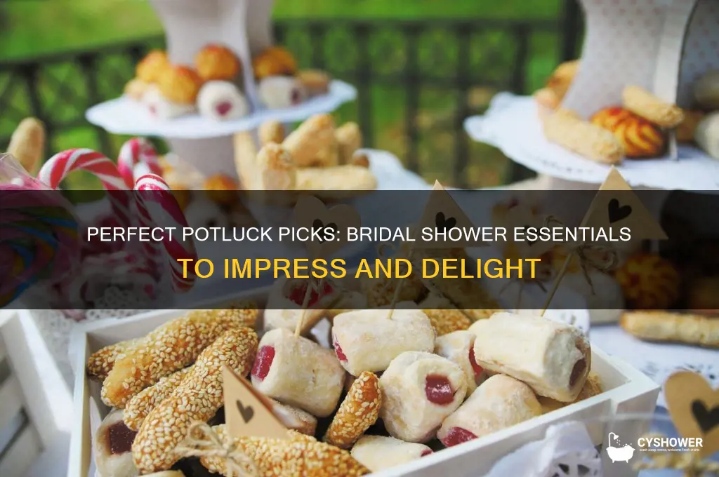what to bring to a potluck bridal shower
