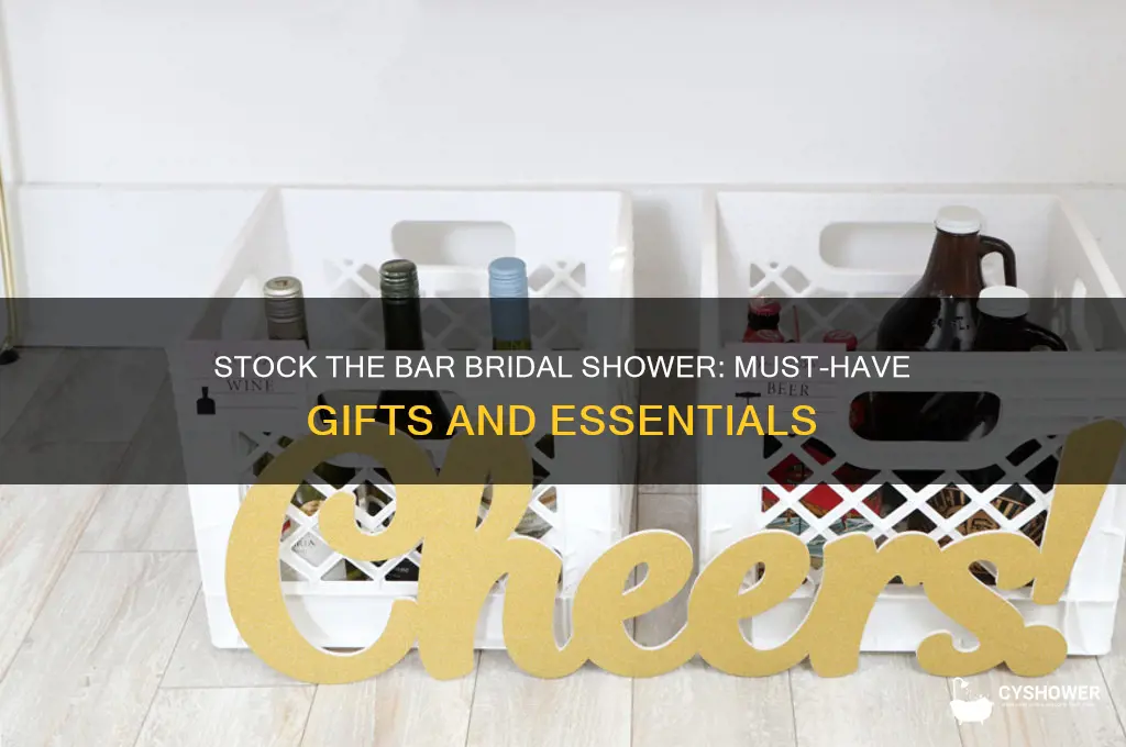 what to bring to a stock the bar bridal shower
