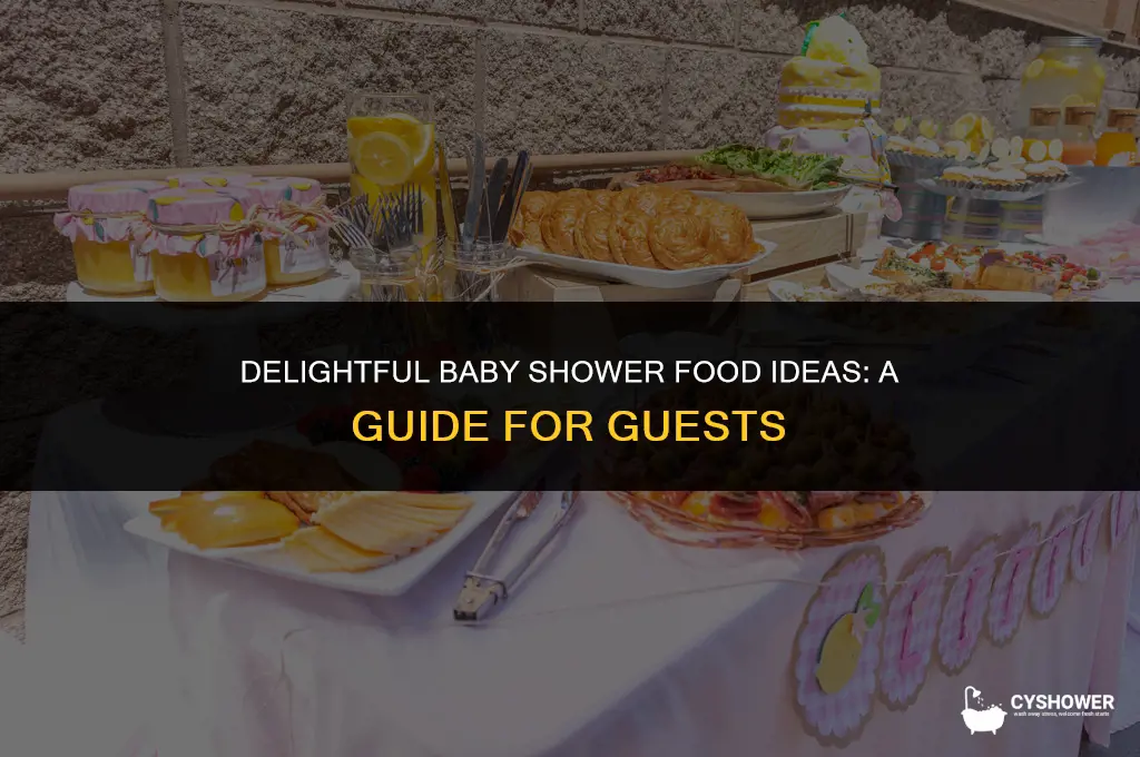 what to bring to baby shower food
