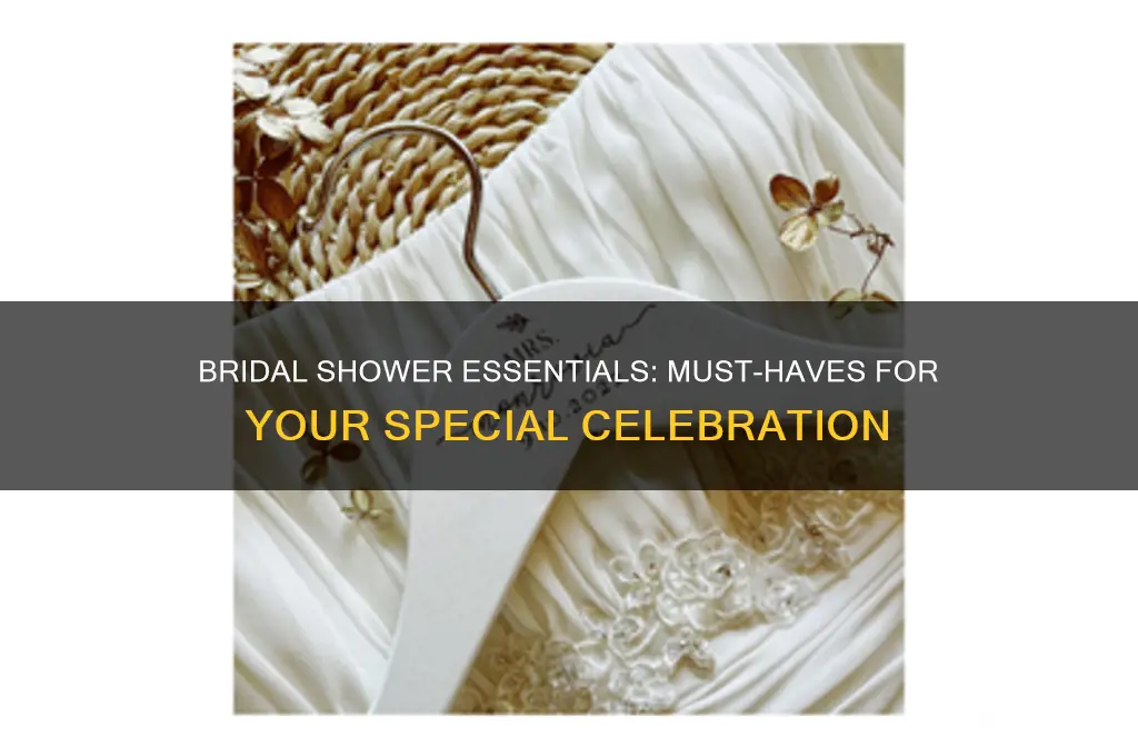 what to bring to your own bridal shower