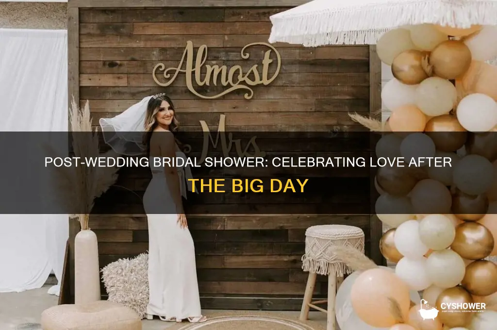 what to call a bridal shower after the wedding