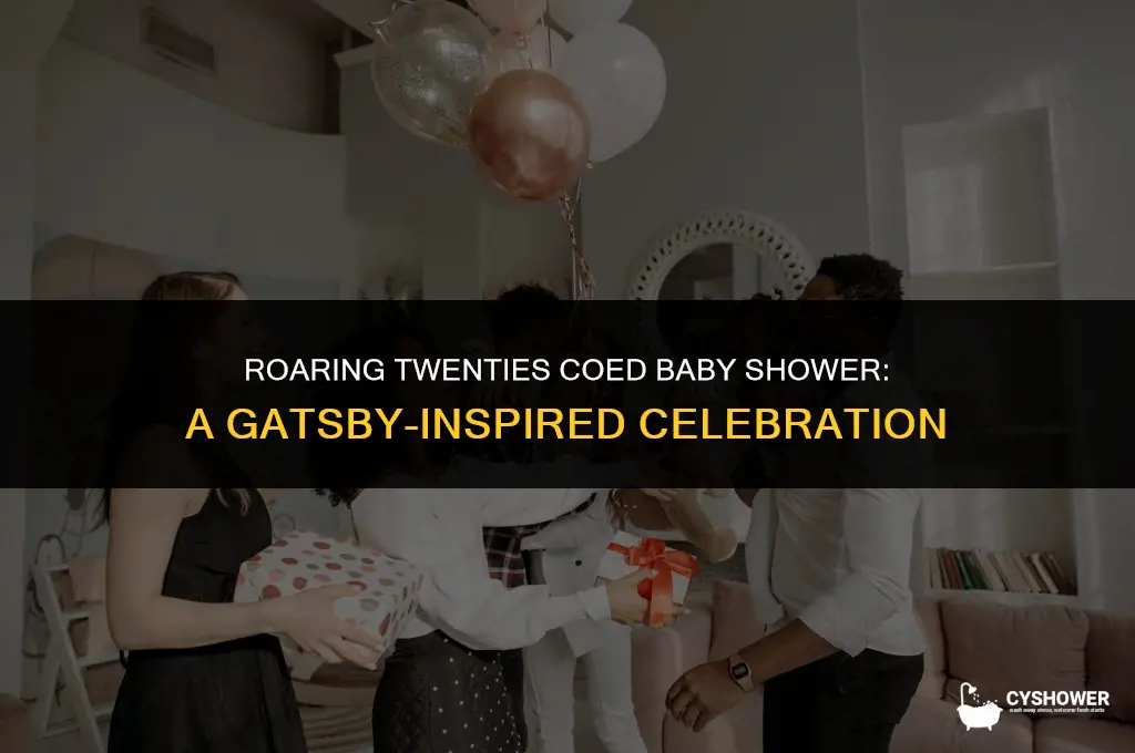 what to call a coed baby shower roaring 20s