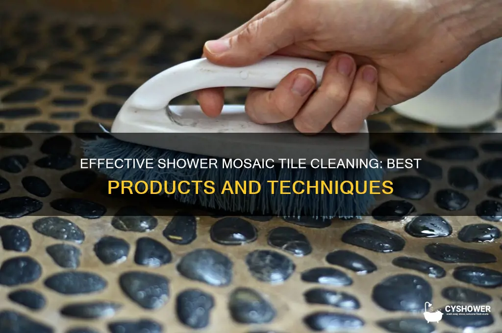 what to clean mosaic tile in shower with