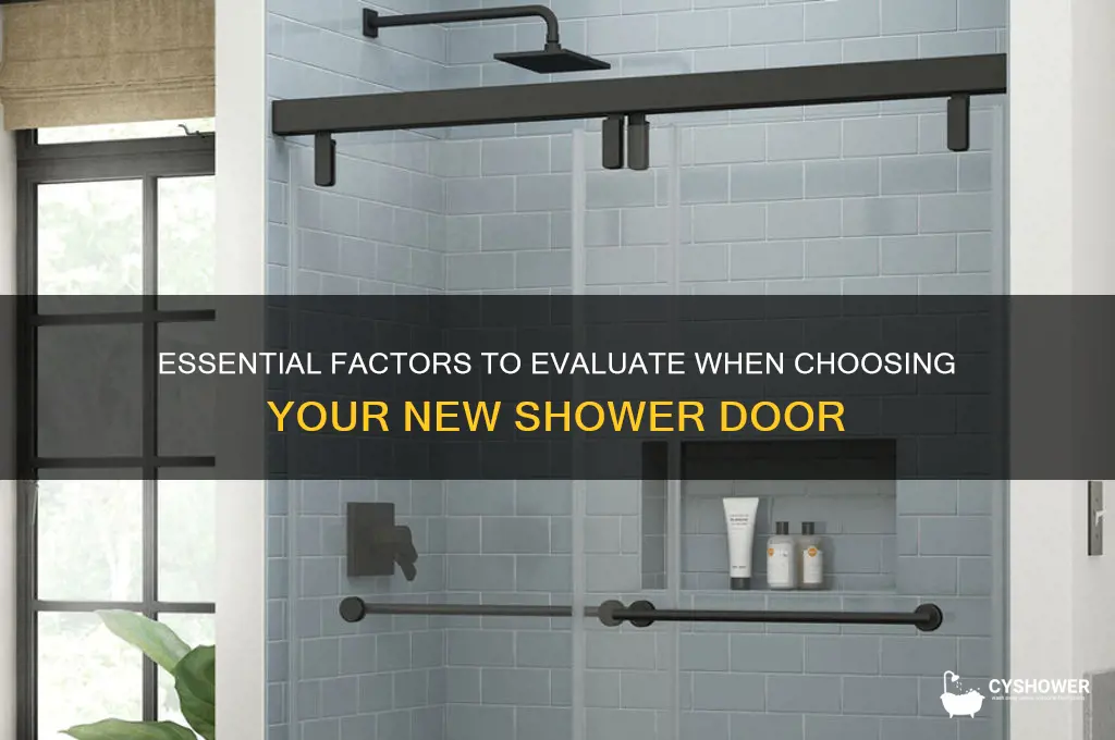 what to consider when buying a new shower door