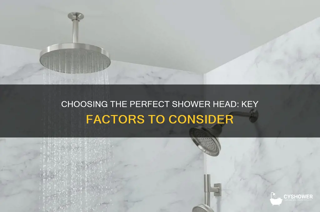 what to consider when buying shower head