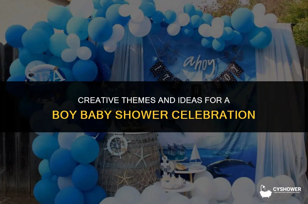 what to decorate boy baby shower