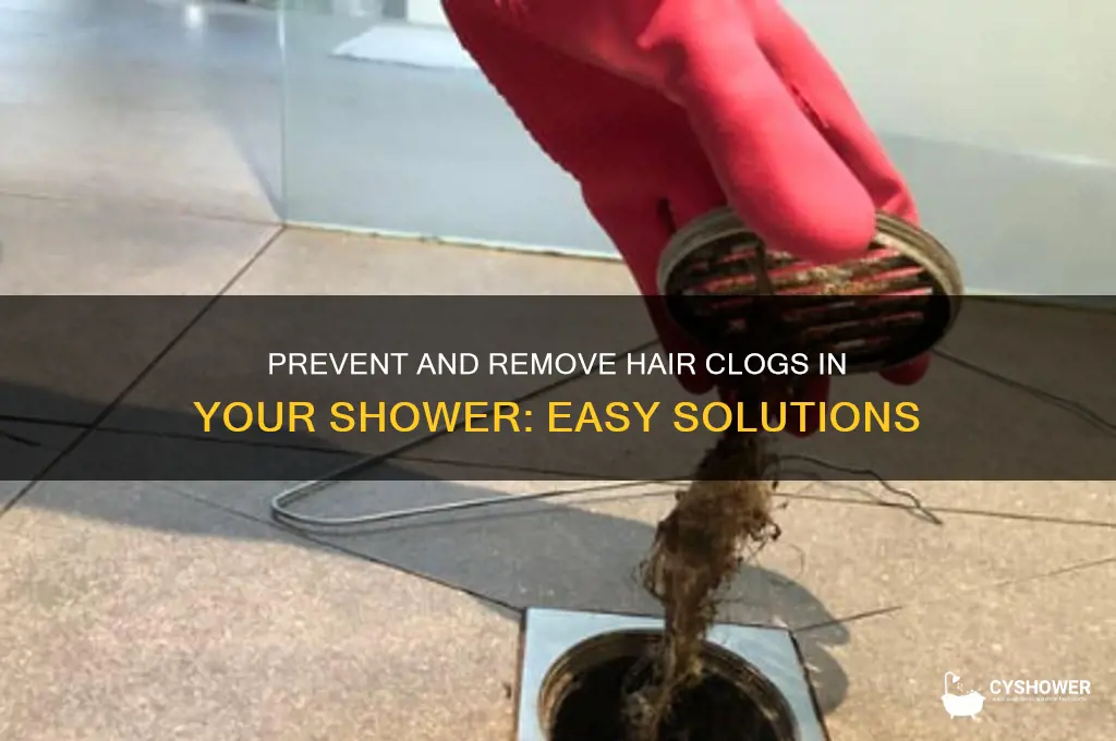 what to do about hair clogs in shower
