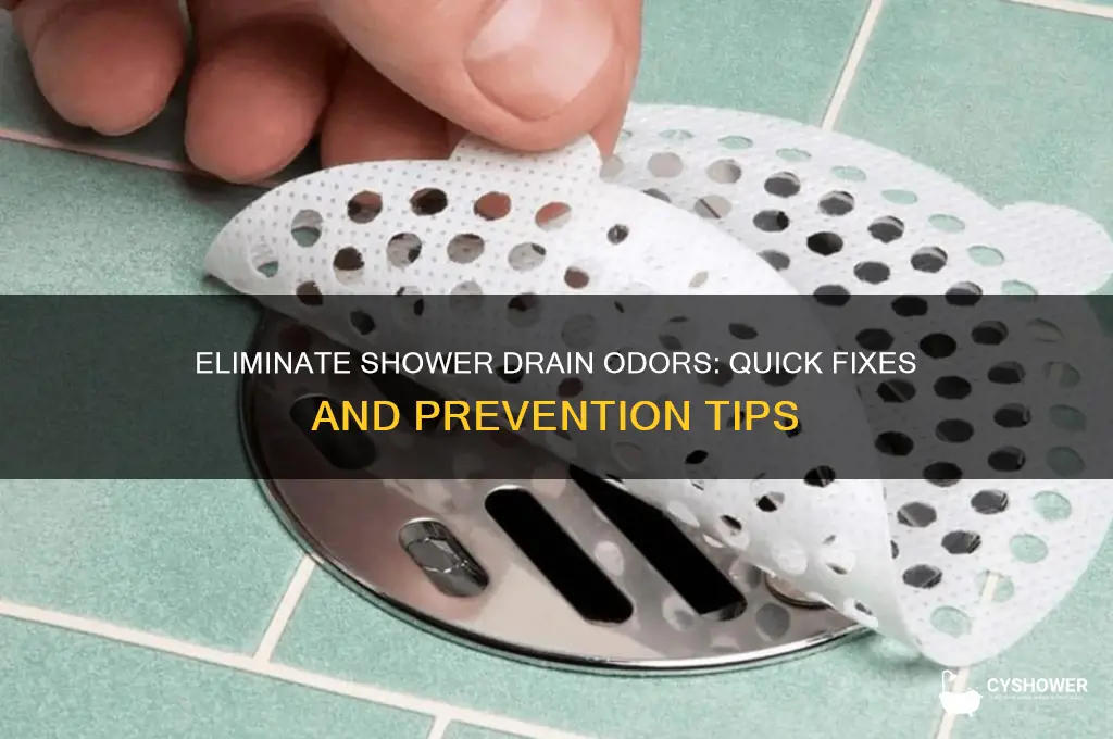 what to do about oders in shower drain