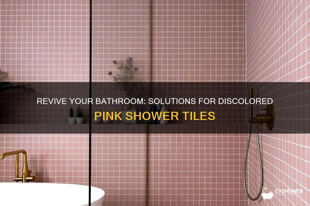 what to do about pink shower tiles